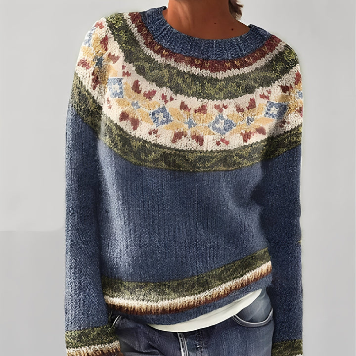 Drune | Klassischer Damenpullover mit Muster