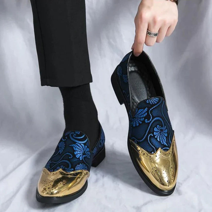 Stylische Loafer mit Spitzenmuster für Herren Drune