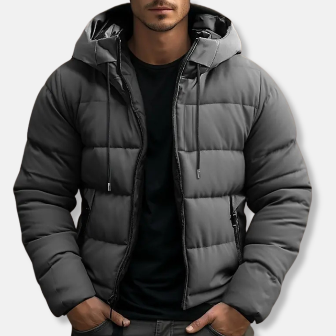 Drune | Kapuzenpufferjacke - Gep paddedte Jacke mit Reißverschluss
