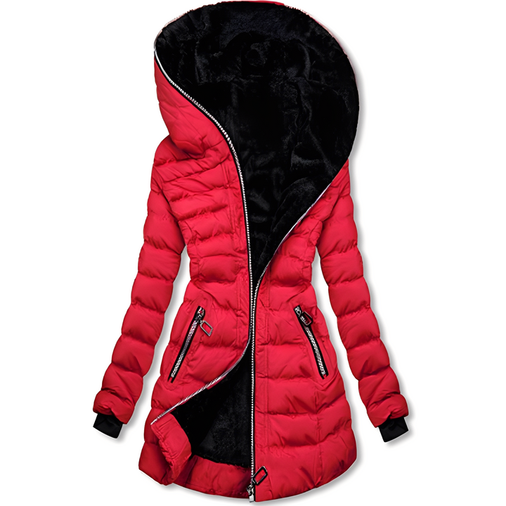 Drune | Moderne Damen-Winterjacke mit Kapuze