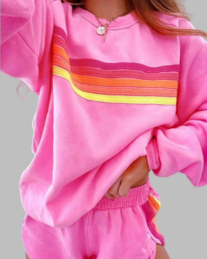 Drune | Gestreiftes Pyjama-Set