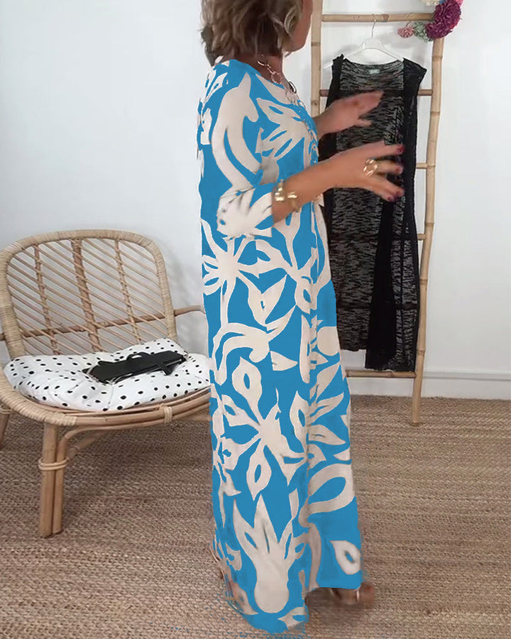 Drune | Rundhalsausschnitt und Langen Ärmeln mit Druck