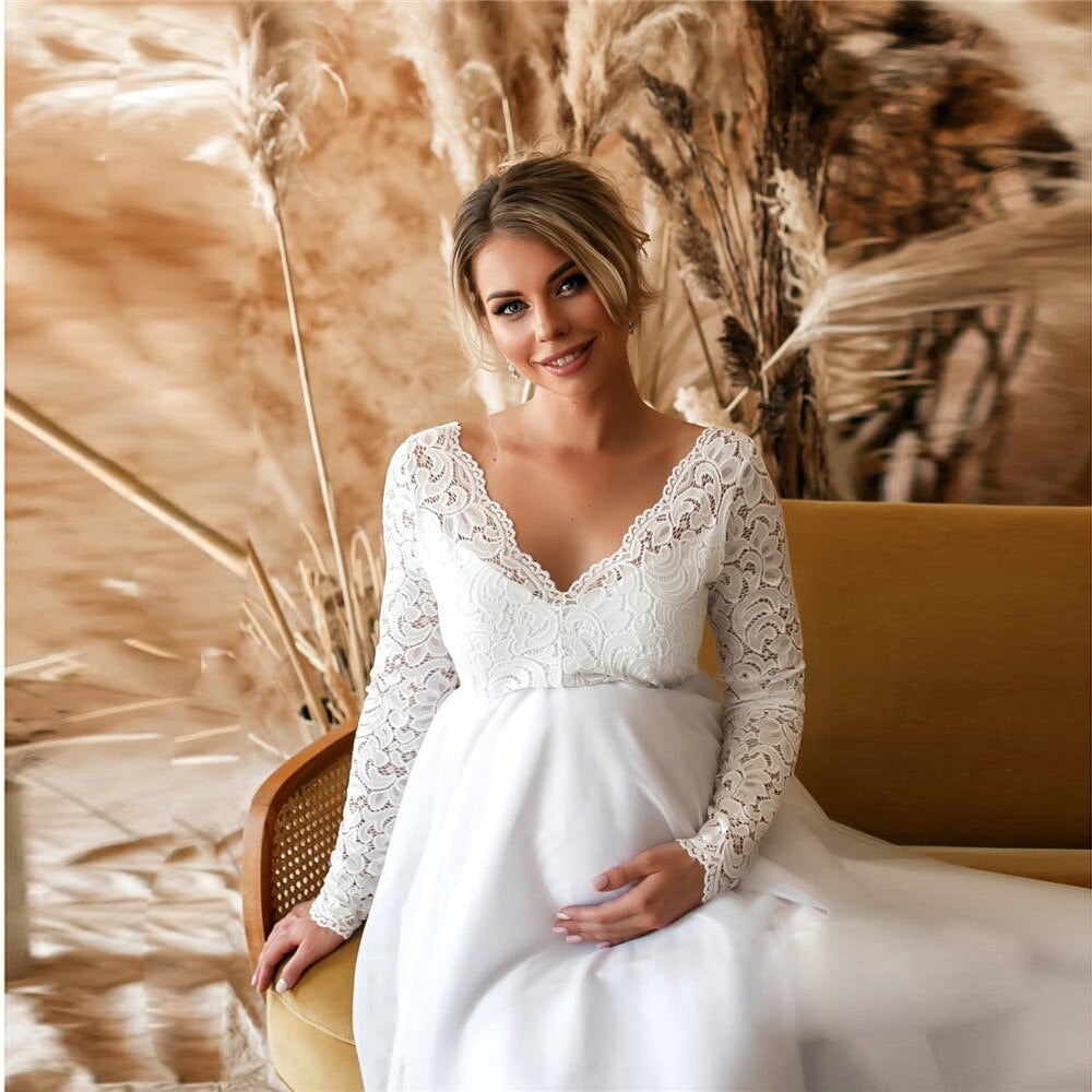 Elegantes Spitzen-Maxikleid für besondere Anlässe | Drune