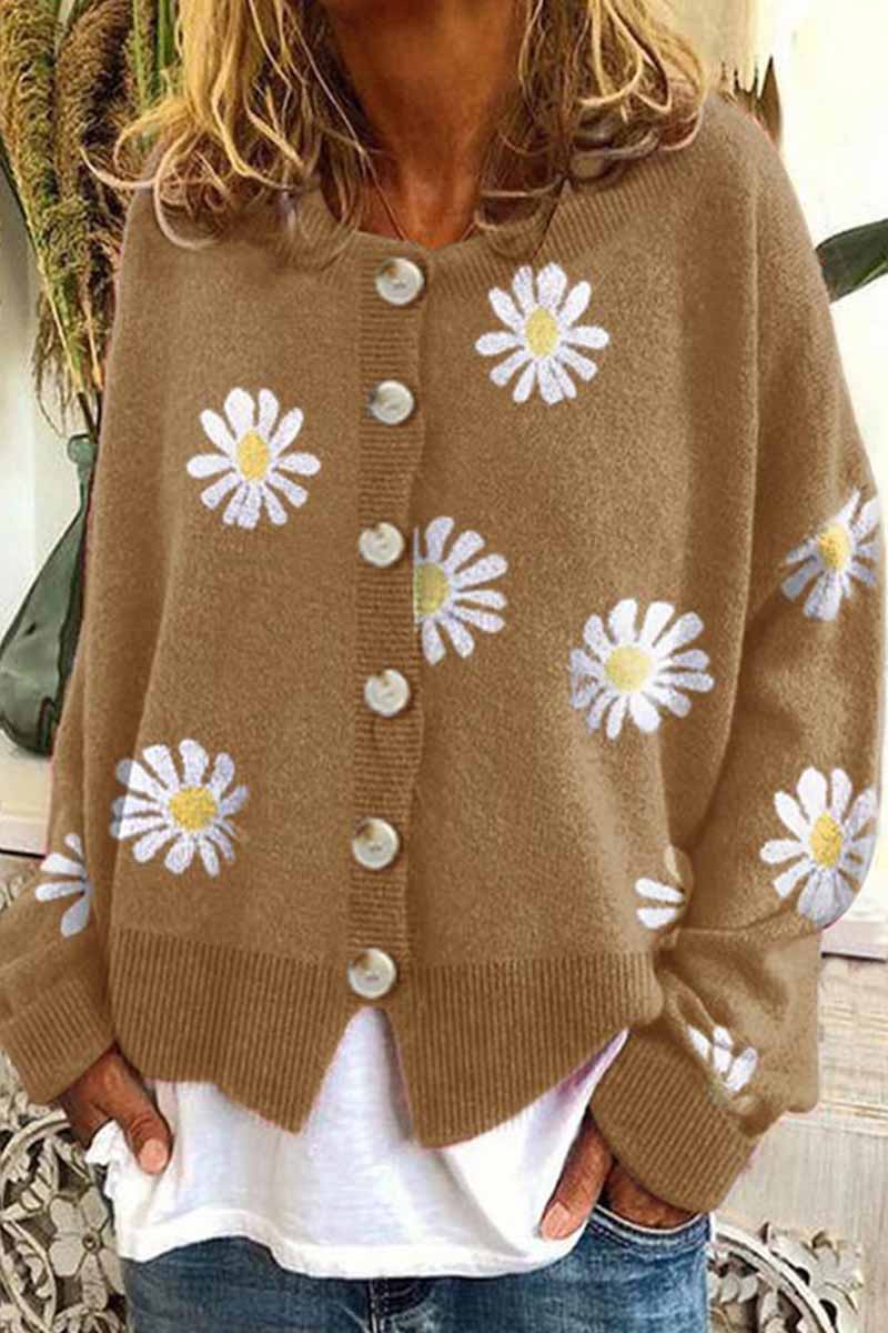 Drune | Elegante und Lässige Winter Strickjacke