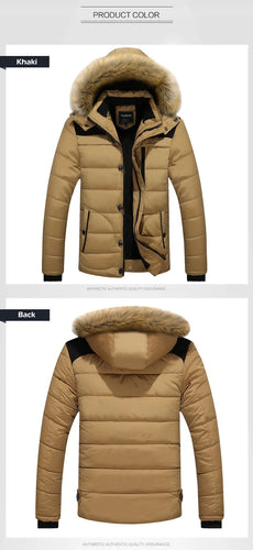 Drune | Herren Daunenjacke mit Pelzkragen