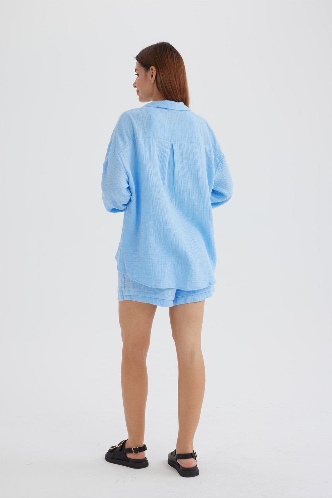 Drune | Passforma Langarmshirt und Passende Shorts für Frauen Siena