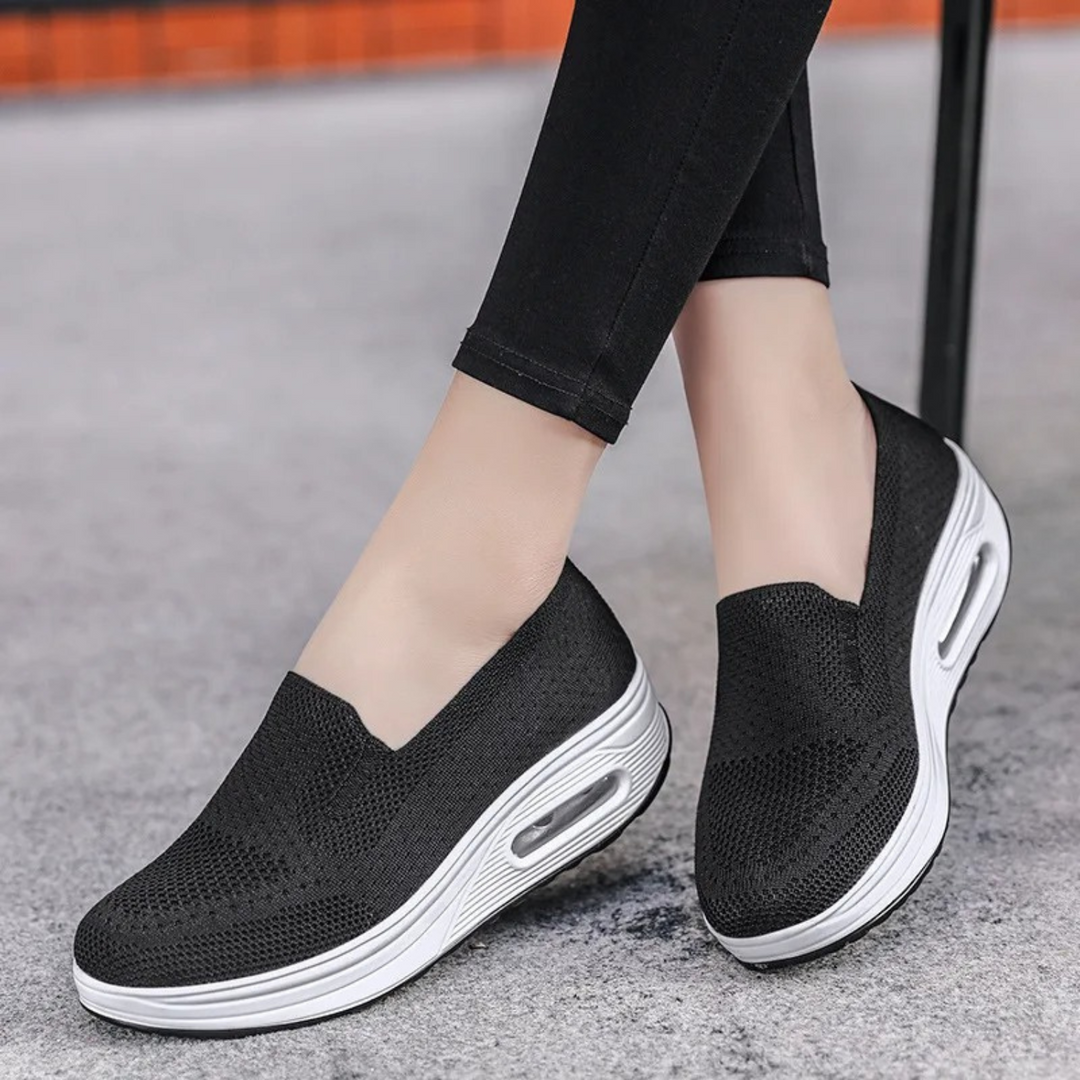Drune – Luftgepolsterte, atmungsaktive, einfarbige Damen-Slipper