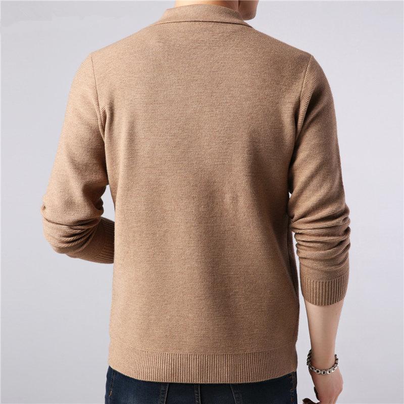 Drune | Strickjacke Gestrickte Wollmischung Slim Fit Knopfleiste & Kragen Taschen