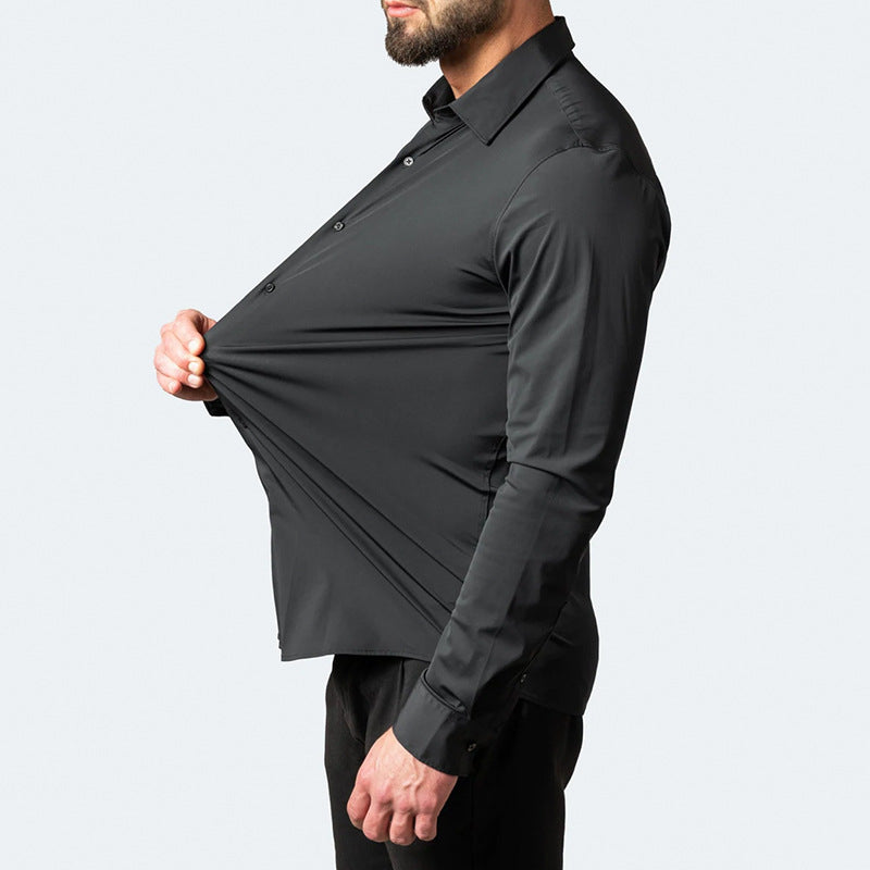 Drune | Knitterfreies Stretchhemd