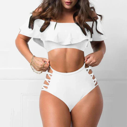 Drune | Schulterfreie Bikini Satzs Mit Rüschen