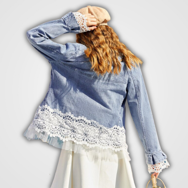Drune | Kanten Jeansjacke