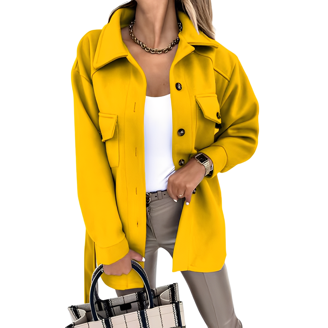 Drune | Elegante Reversjacke mit Knöpfen für Damen