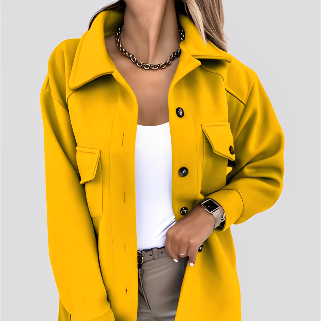 Drune | Damen Leichtgewicht Wolle Reverskragenjacke