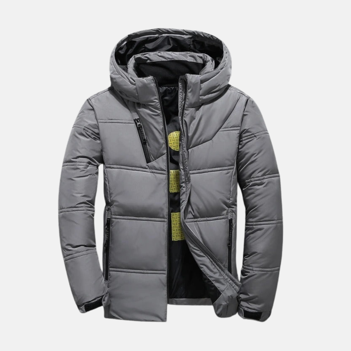 Drune | Daunenjacke - Mit Kapuze - Gequiltete Isolierung - Reguläre Passform - Full Zip - Wasserabweisend