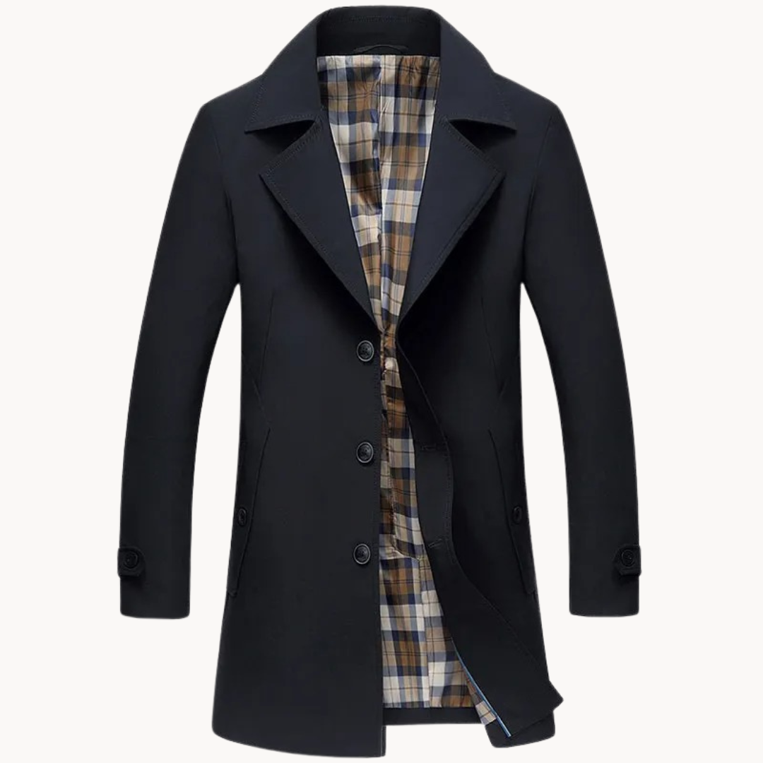 Drune | nachhaltiger winddichter Herren-Trenchcoat mit Design