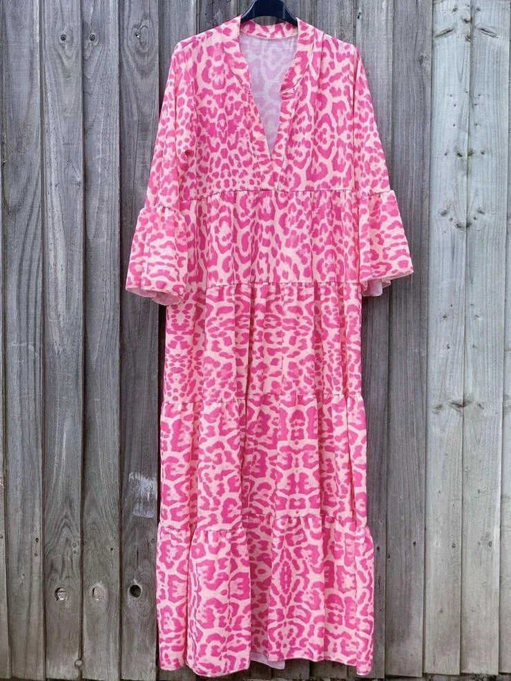 Drune | Stylisches Sommerkleid mit Leopardenmuster
