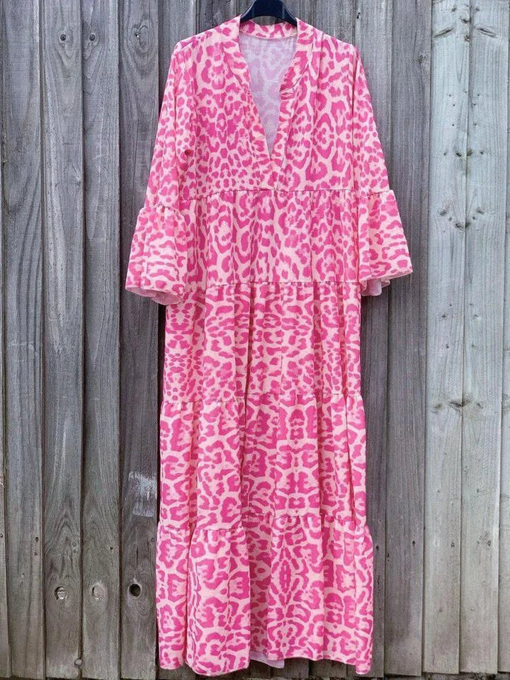 Drune | Stylisches Sommerkleid mit Leopardenmuster
