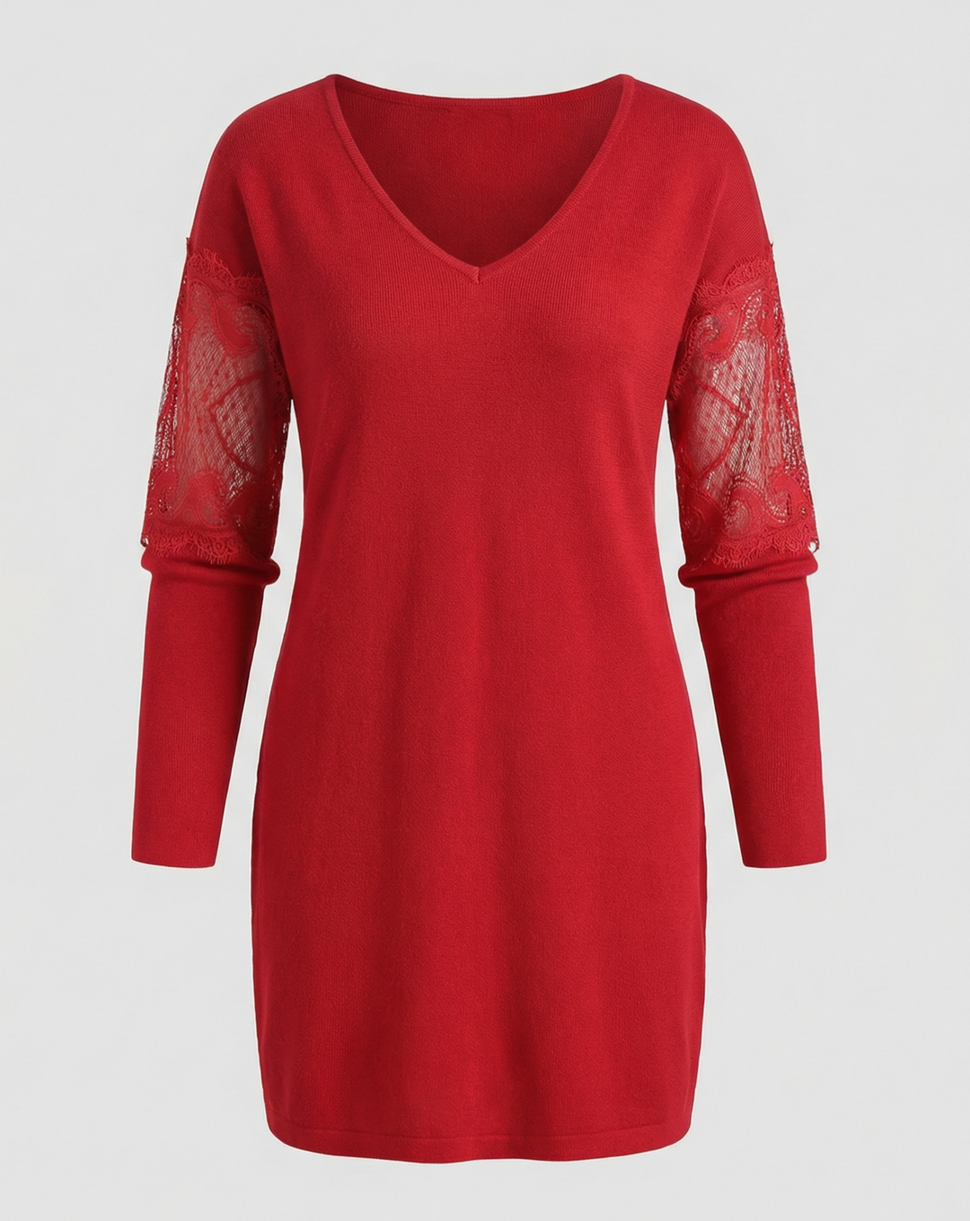 Schwarzes Blumen Mesh Midikleid | Drune