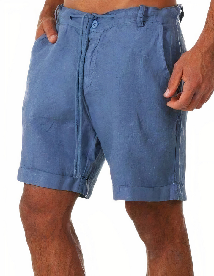 Drune | Herren Leinen Sommer Shorts Kurze Hose Für Männer