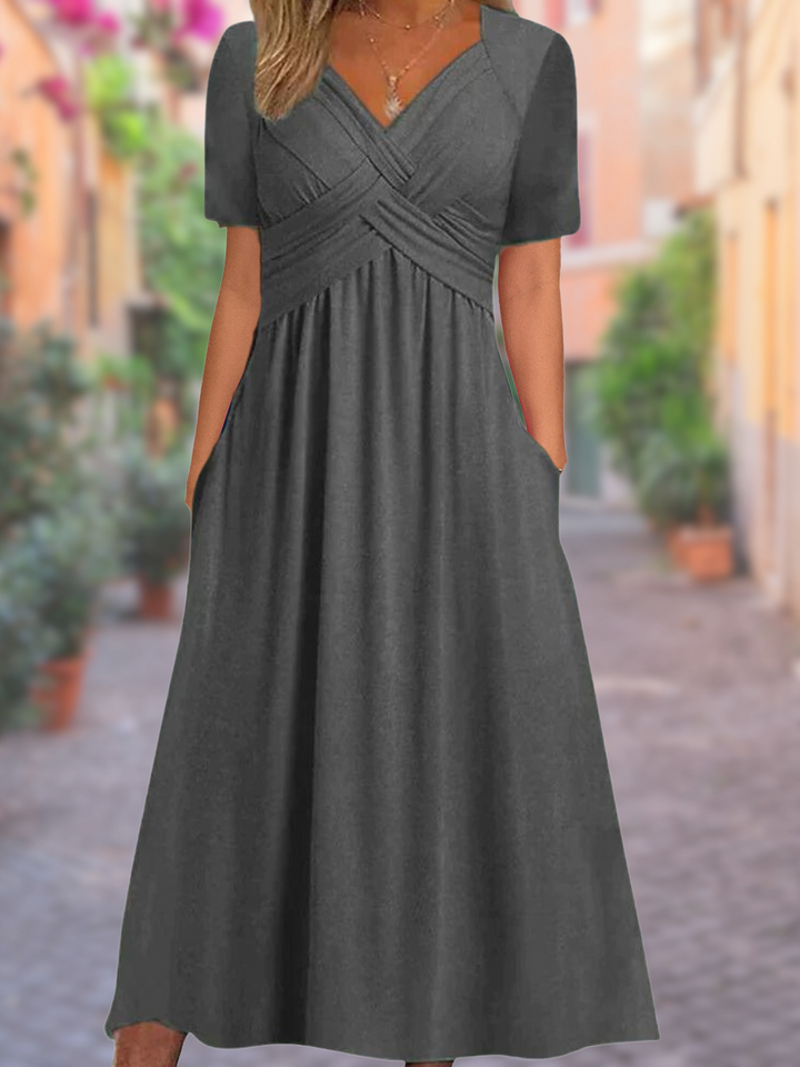 Drune | Midi-Kleid mit Seitentaschen