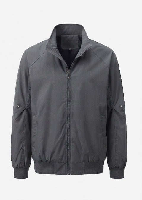 Leichter urbaner Blouson für Herren mit Stehkragen, elastischem Saum und Ärmeltasche