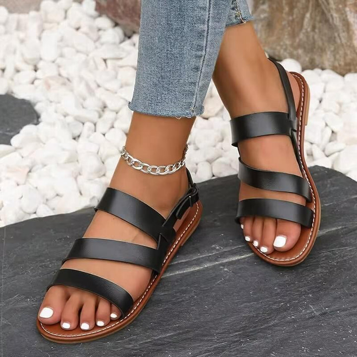 Drune | Bequeme Sommer Sandale Mit Knöchelriemen Für Frauen