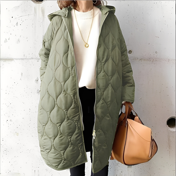 Drune | Damen-Steppjacke mit Kapuze für frostige Tage