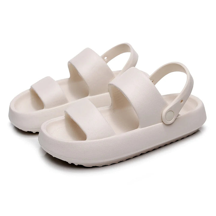 Drune | Orthopädische Sandalen Comfort Plus Pantoletten mit Doppelriemen Gepolsterte, Lässige Slip-On-Sandalen
