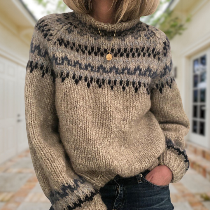 Drune | Klassisch Gemusterter Pullover für Zeitlose Eleganz