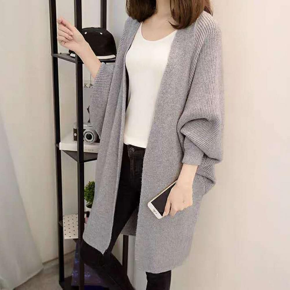 Drune | Cardigan - Lange Strickjacke - Oversized Fit - Offene Vorderseite - Weich und Warm