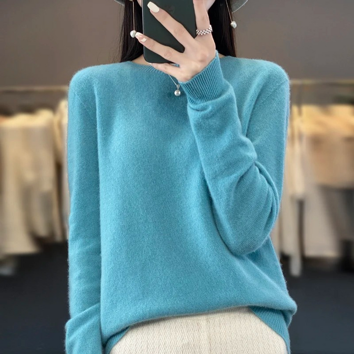 Drune | Cashmere Pullover Damen Stilvoller Rundhals, Weich & Komfortabel