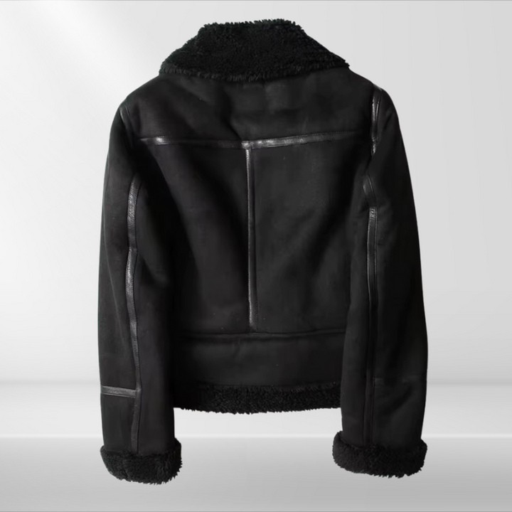 Drune | Damen-Sherpa-Bomberjacke