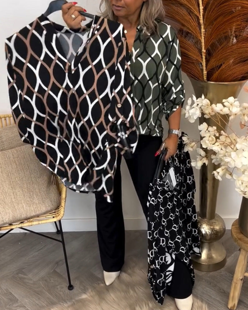 Drune | Bluse mit Langen Ärmeln und Bedruckt