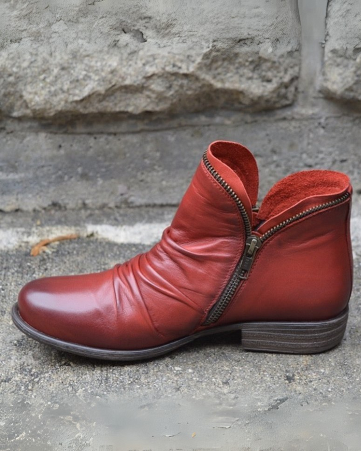Drune | Lederstiefel mit Reißverschluss