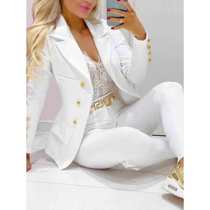 Drune – Set aus Blazer und Hose mit großem Kragen
