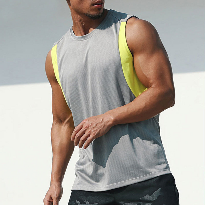 Drune | Sport T-Shirt für Herren ärmellos im Freizeitschnitt