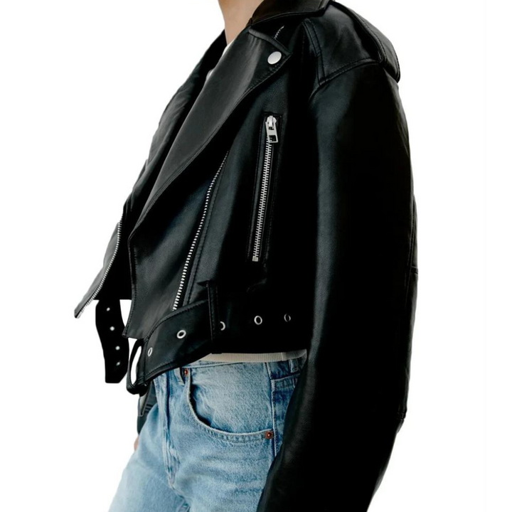 Drune | Slim-Fit-Lederjacke für Frauen