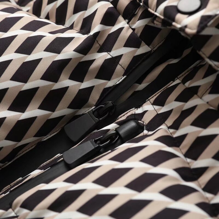 Drune | Damen Kapuzen Gürteltaschen Steppjacke