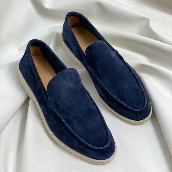 Vintage Leder Herren Slipper Drune