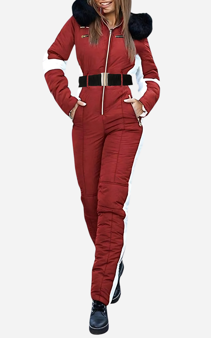 Drune | Ski Overall 1 Stück Mit Gürtel Damen Eleganz Und Wärme