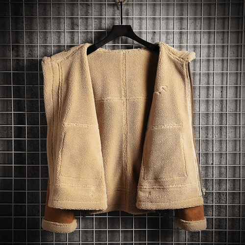Drune | Sherpa Edge Suede Jacke