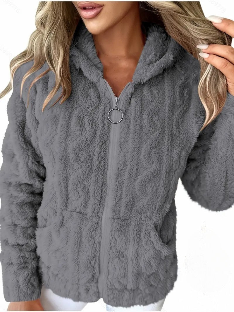 Drune | Weiches Kapuzen Sweatshirt mit Reißverschluss