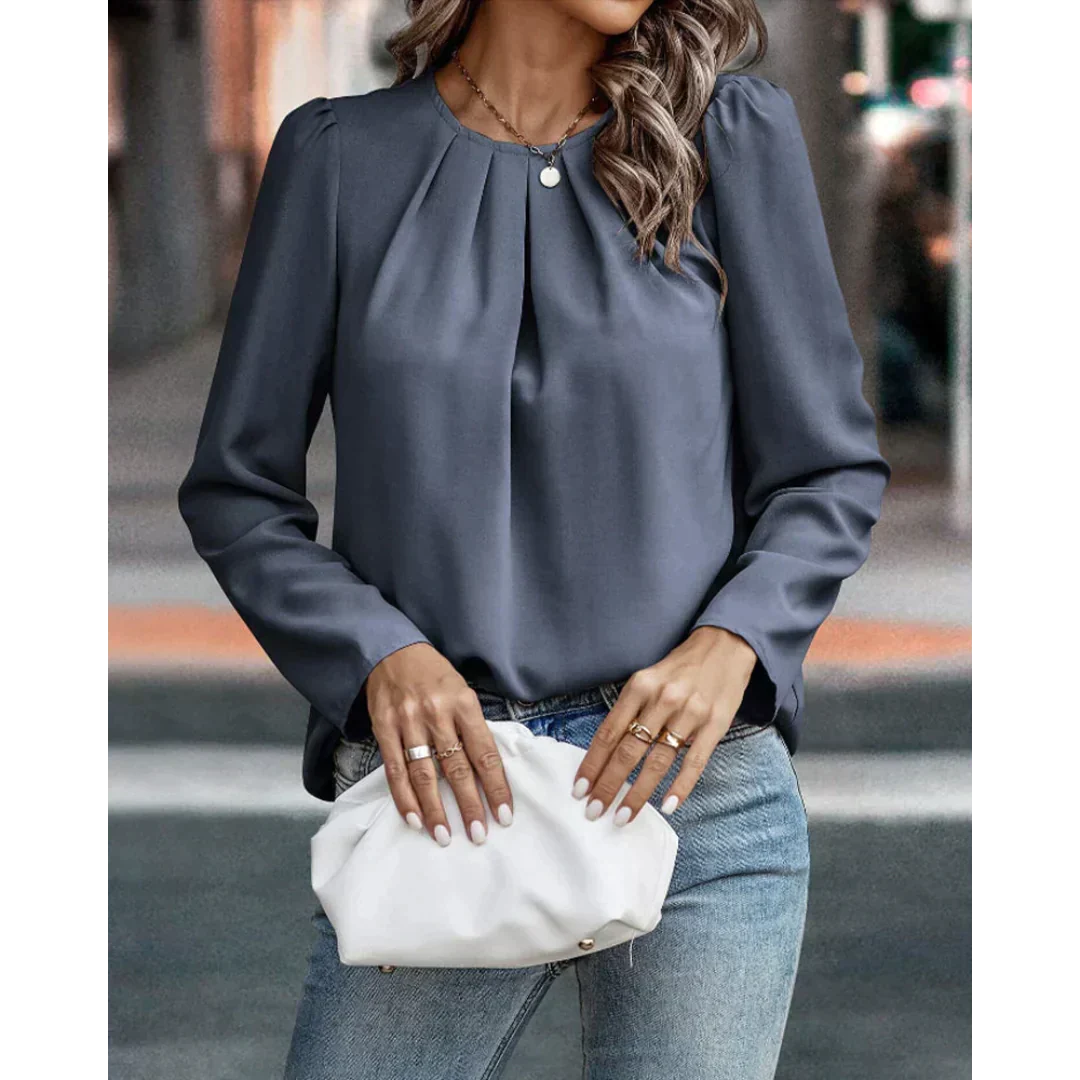 Drune | Rüschentop mit Puffärmeln für Damen - Elegant und Trendy