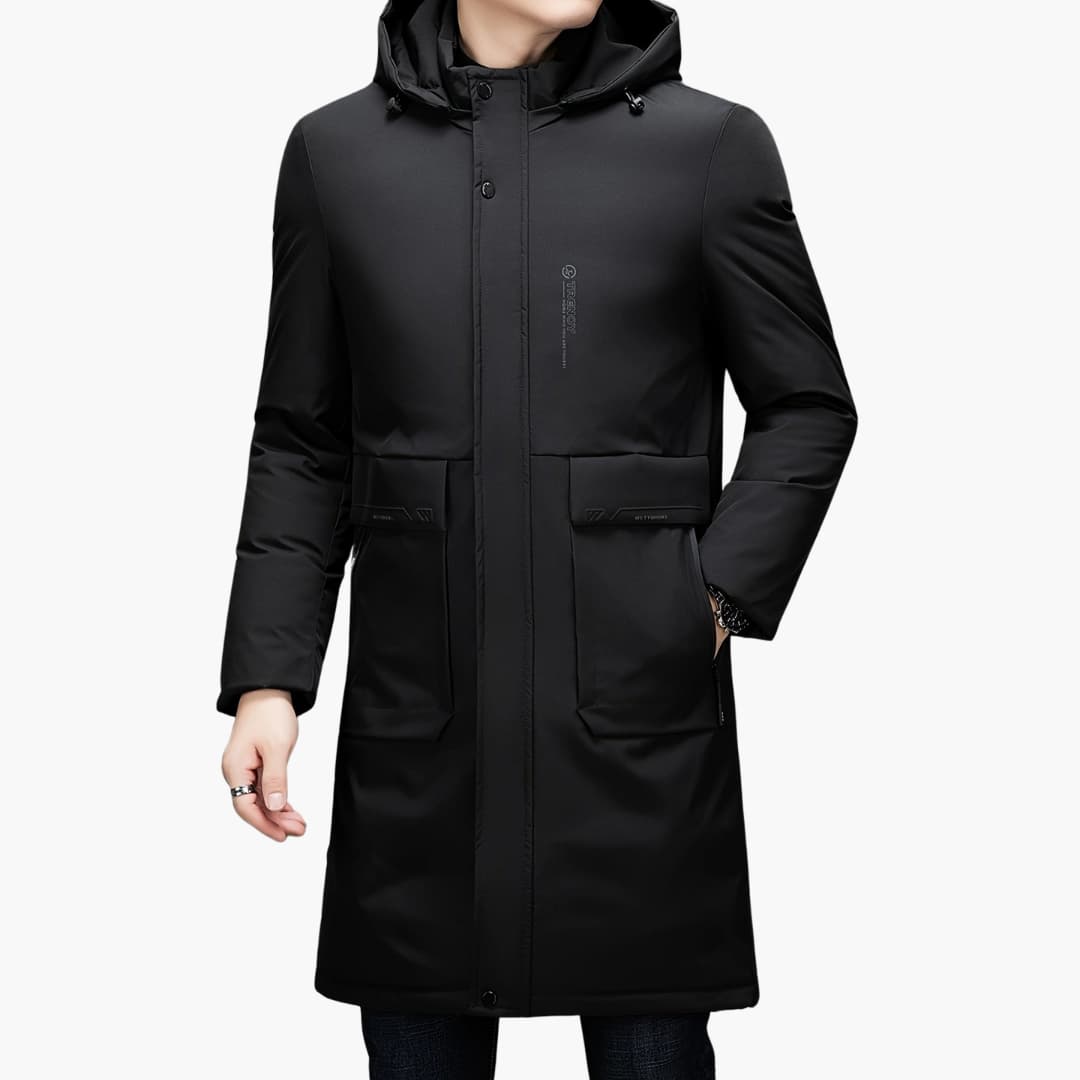 Drune | Stilvolle Winterjacke mit Kapuze für Männer