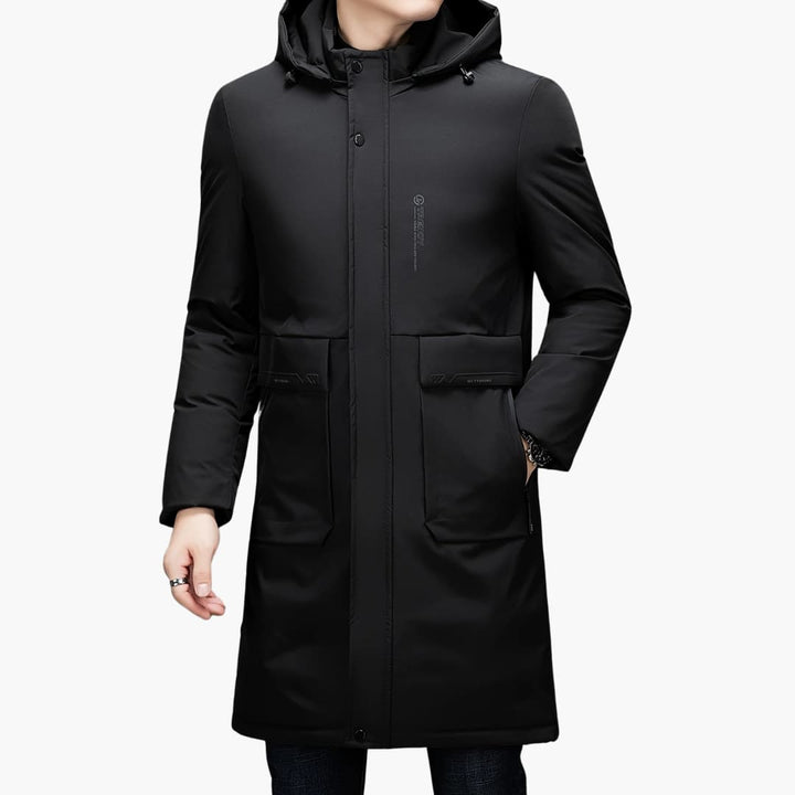 Drune | Stilvolle Winterjacke mit Kapuze für Männer