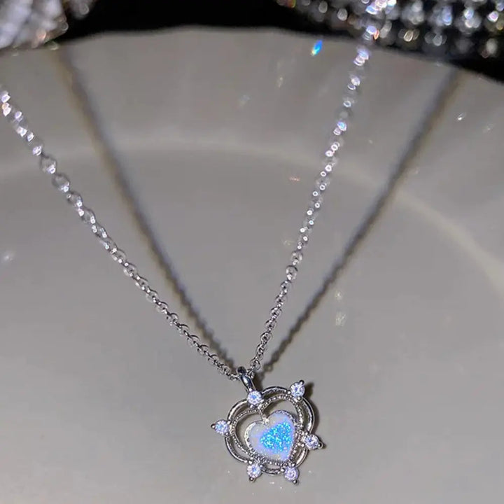 Drune | Bogen Engel Flügel Herz Anhänger Kette Für Damen