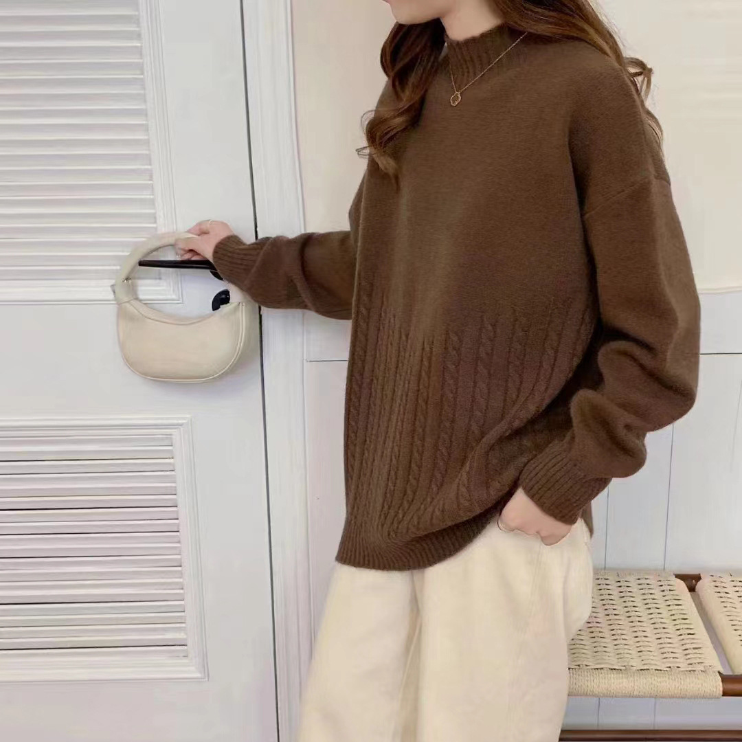 Drune | Moderner Glatter Langarmpullover