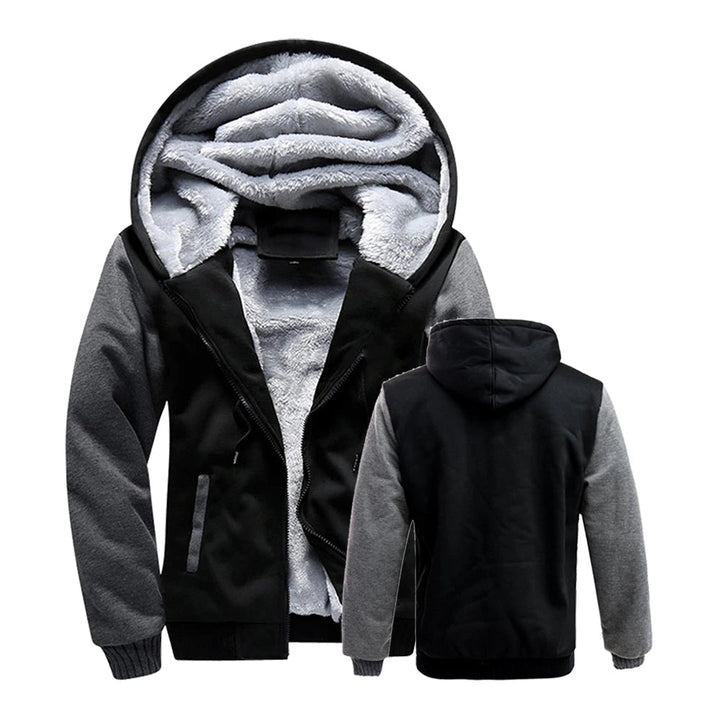 Drune | Herrenjacke Fleece Kapuze