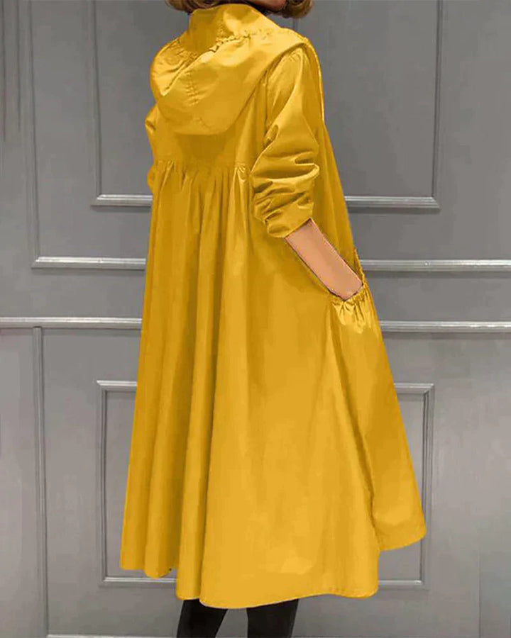 Drune | Regenjacke mit Reißverschluss Kapuze