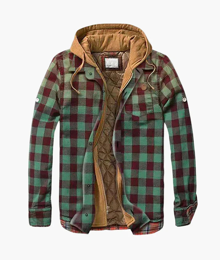 Drune | Flanelljacke Kariert mit Kapuze - Urbaner Freizeitstil für Herbst & Winter